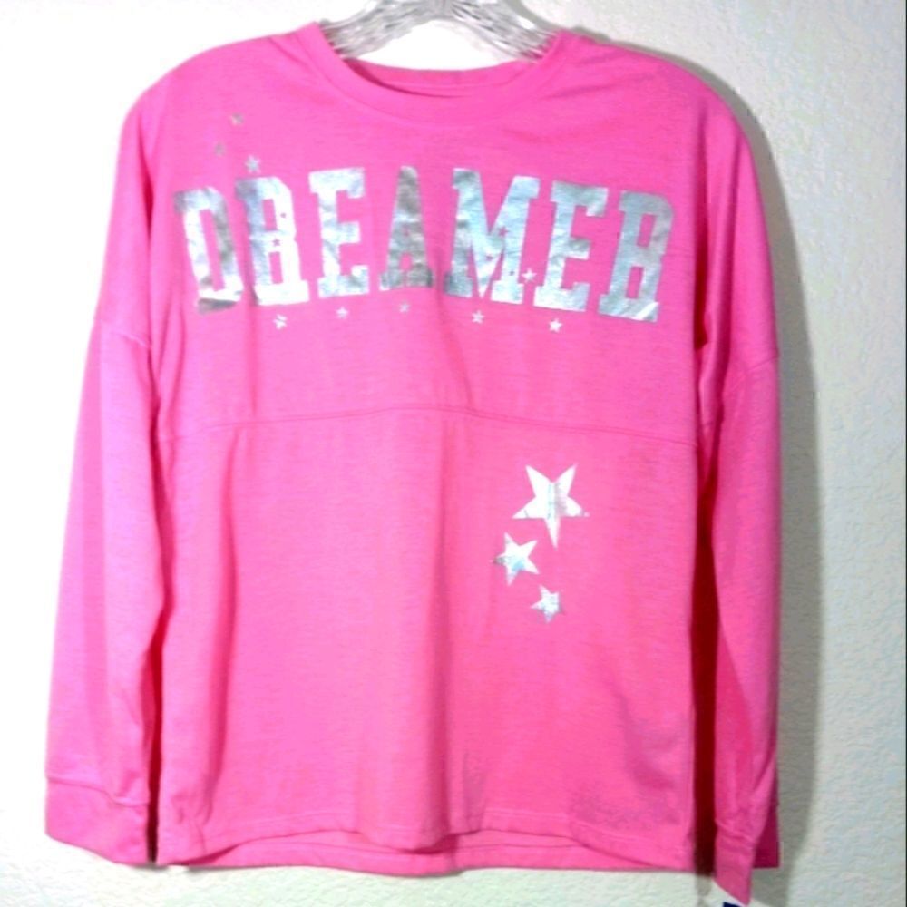 Max & Olivia Dreamer Pink Jersey Pajama Top WT3